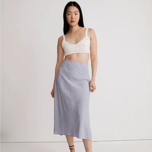 Madewell Layton midi slip skirt
